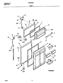 02 - Doors parts for Frigidaire Refrigerator FRT20NGCDA from AppliancePartsPros.com