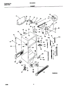 03 - Cabinet parts for Frigidaire Refrigerator FRT20NGCDA from AppliancePartsPros.com