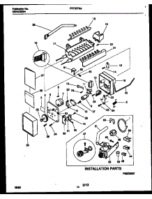 08 - Ice Maker And Installation Parts parts for Frigidaire Refrigerator FRT20TRAW0 from AppliancePartsPros.com
