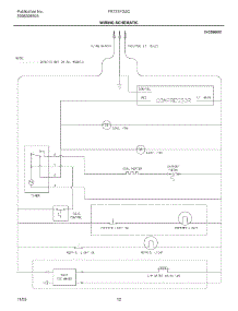 12 - Wiring Schematic parts for Frigidaire Refrigerator FRT21FG3CW1 from AppliancePartsPros.com