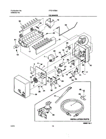 11 - Ice Maker parts for Frigidaire Refrigerator FRT21FS5AW3 from AppliancePartsPros.com