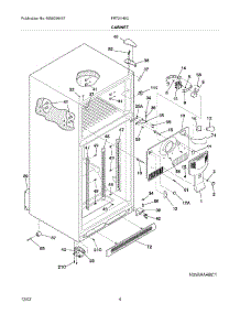 05 - Cabinet parts for Frigidaire Refrigerator FRT21H8CW1 from AppliancePartsPros.com