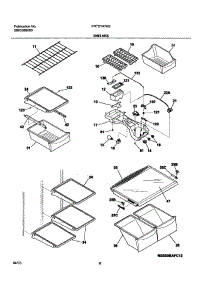 07 - Shelves parts for Frigidaire Refrigerator FRT21H7ASB3 from AppliancePartsPros.com