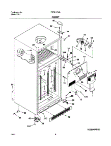 05 - Cabinet parts for Frigidaire Refrigerator FRT21H7ASB2 from AppliancePartsPros.com