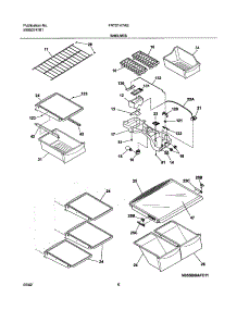 07 - Shelves parts for Frigidaire Refrigerator FRT21H7ASB2 from AppliancePartsPros.com
