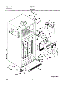05 - Cabinet parts for Frigidaire Refrigerator FRT21HP5AQ3 from AppliancePartsPros.com
