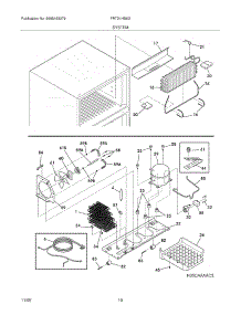 09 - System parts for Frigidaire Refrigerator FRT21HS6DW9 from AppliancePartsPros.com