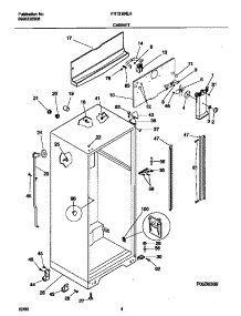 03 - Cabinet parts for Frigidaire Refrigerator FRT21INLHD3 from AppliancePartsPros.com