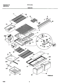 07 - Shelves parts for Frigidaire Refrigerator FRT21ILRGW4 from AppliancePartsPros.com