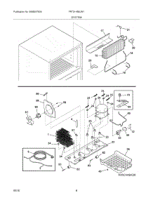 09 - System parts for Frigidaire Refrigerator FRT21HS6JW1 from AppliancePartsPros.com