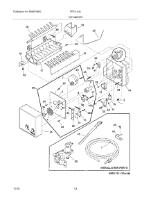 11 - Ice Maker parts for Frigidaire Refrigerator FRT21IL6JW4 from AppliancePartsPros.com
