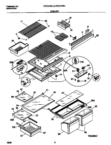 04 - Shelves parts for Frigidaire Refrigerator FRT21IPRHW1 from AppliancePartsPros.com