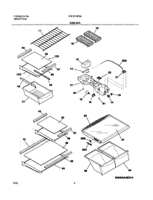 07 - Shelves parts for Frigidaire Refrigerator FRT21HP5AQ3 from AppliancePartsPros.com