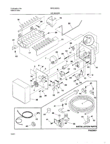 11 - Icemaker parts for Frigidaire Refrigerator FRT21IQRJW1 from AppliancePartsPros.com