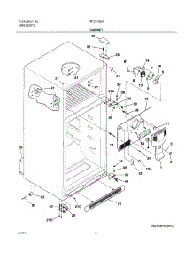05 - Cabinet parts for Frigidaire Refrigerator FRT21KS5AW1 from AppliancePartsPros.com