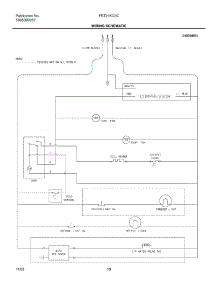 10 - Wiring Schematic parts for Frigidaire Refrigerator FRT21KG3CQ2 from AppliancePartsPros.com