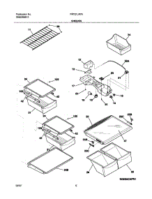 07 - Shelves parts for Frigidaire Refrigerator FRT21LR7AB5 from AppliancePartsPros.com