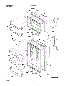 03 - Door parts for Frigidaire Refrigerator FRT21LR7AQ5 from AppliancePartsPros.com