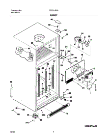 05 - Cabinet parts for Frigidaire Refrigerator FRT21LR7AQ5 from AppliancePartsPros.com