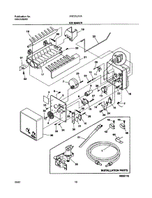 11 - Ice Maker parts for Frigidaire Refrigerator FRT21LR7AB2 from AppliancePartsPros.com