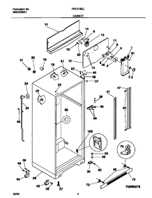03 - Cabinet parts for Frigidaire Refrigerator FRT21NGJB2 from AppliancePartsPros.com
