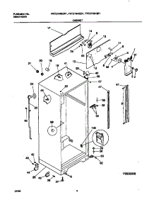 03 - Cabinet parts for Frigidaire Refrigerator FRT21NNGW1 from AppliancePartsPros.com