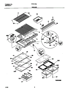 04 - Shelves parts for Frigidaire Refrigerator FRT21NGJW0 from AppliancePartsPros.com