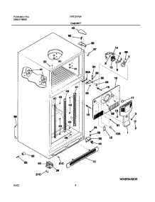05 - Cabinet parts for Frigidaire Refrigerator FRT21P5AW7 from AppliancePartsPros.com