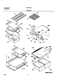 07 - Shelves parts for Frigidaire Refrigerator FRT21P6CSK0 from AppliancePartsPros.com