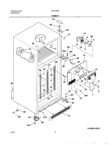 05 - Cabinet parts for Frigidaire Refrigerator FRT21P5AQ2 from AppliancePartsPros.com