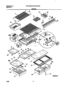 04 - Shelves parts for Frigidaire Refrigerator FRT21QRCD5 from AppliancePartsPros.com