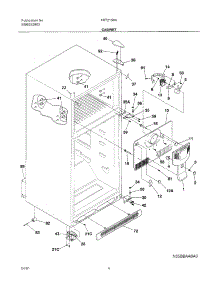 05 - Cabinet parts for Frigidaire Refrigerator FRT21S6AQ1 from AppliancePartsPros.com