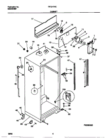 03 - Cabinet parts for Frigidaire Refrigerator FRT21TNCD4 from AppliancePartsPros.com