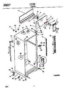 03 - Cabinet parts for Frigidaire Refrigerator FRT21TNCW6 from AppliancePartsPros.com