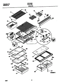 05 - Shelves parts for Frigidaire Refrigerator FRT21TNCW6 from AppliancePartsPros.com