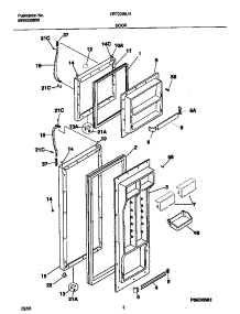 02 - Doors parts for Frigidaire Refrigerator FRT22INLHD2 from AppliancePartsPros.com