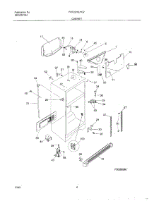 05 - Cabinet parts for Frigidaire Refrigerator FRT22INLHC2 from AppliancePartsPros.com