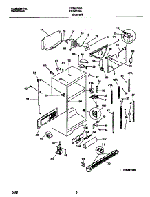 04 - Cabinet parts for Frigidaire Refrigerator FRT22TGCB5 from AppliancePartsPros.com