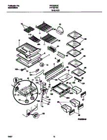 06 - Shelves parts for Frigidaire Refrigerator FRT22TGCB5 from AppliancePartsPros.com