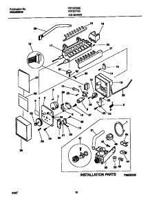 09 - Ice Maker parts for Frigidaire Refrigerator FRT22TGCB5 from AppliancePartsPros.com