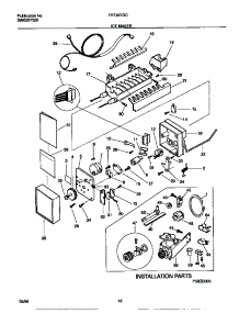 06 - Ice Maker parts for Frigidaire Refrigerator FRT22TGCB3 from AppliancePartsPros.com