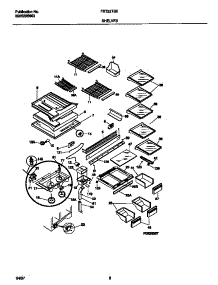 05 - Shelves parts for Frigidaire Refrigerator FRT22TSEB1 from AppliancePartsPros.com