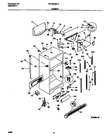 03 - Cabinet parts for Frigidaire Refrigerator FRT24RGCW4 from AppliancePartsPros.com