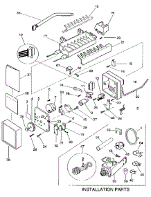 Icemaker parts for Frigidaire Refrigerator FRT22THAW0/Z0 from AppliancePartsPros.com