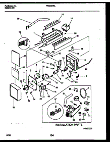 09 - Ice Maker And Installation Parts parts for Frigidaire Refrigerator FRT24WRAD0 from AppliancePartsPros.com