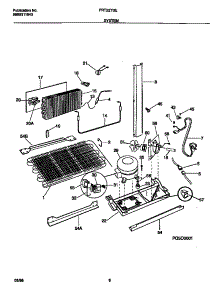 05 - System parts for Frigidaire Refrigerator FRT22TSEB2 from AppliancePartsPros.com