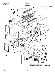 06 - Ice Maker parts for Frigidaire Refrigerator FRT22TSEB2 from AppliancePartsPros.com