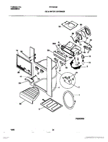 07 - Ice & Water Dispenser parts for Frigidaire Refrigerator FRT26XGCD4 from AppliancePartsPros.com