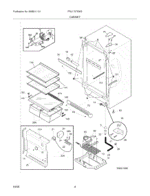 05 - Cabinet parts for Frigidaire Refrigerator FRU1767GW2 from AppliancePartsPros.com
