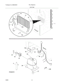 07 - System parts for Frigidaire Refrigerator FRU17B2JW18 from AppliancePartsPros.com